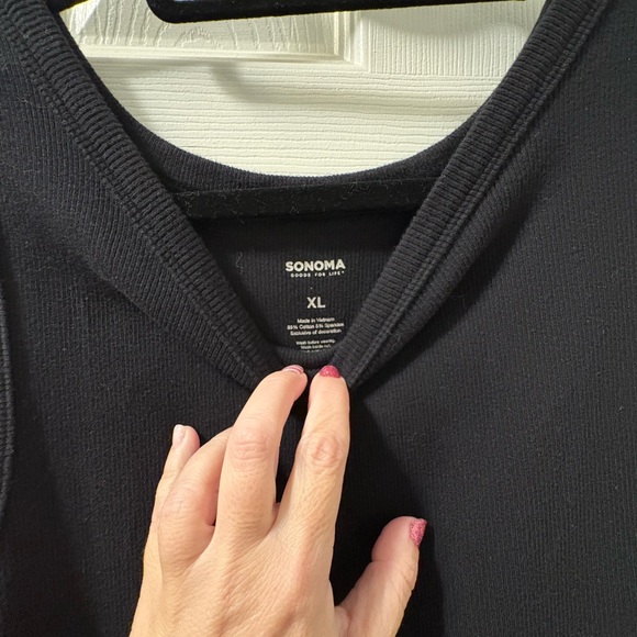 Sonoma Black Knit Top - Picture 2 of 4